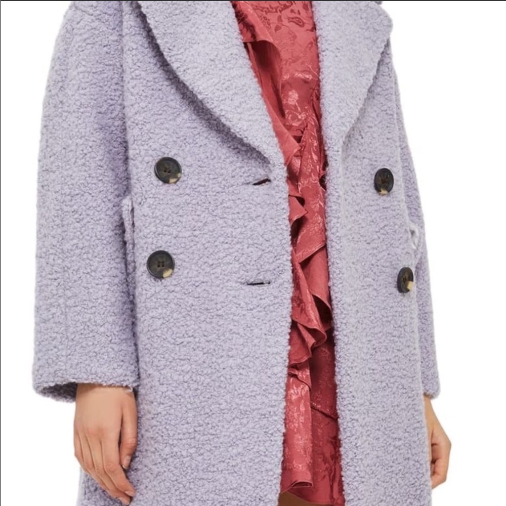 *HOST PICK*NWOT LAVENDER ALICIA BOUCLE SLOUCH COAT - Picture 2 of 8